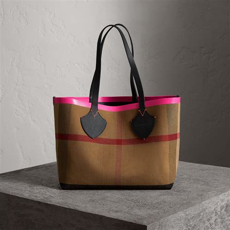 burberry canvas reversible bag pink|Burberry bridal collection tote bag.